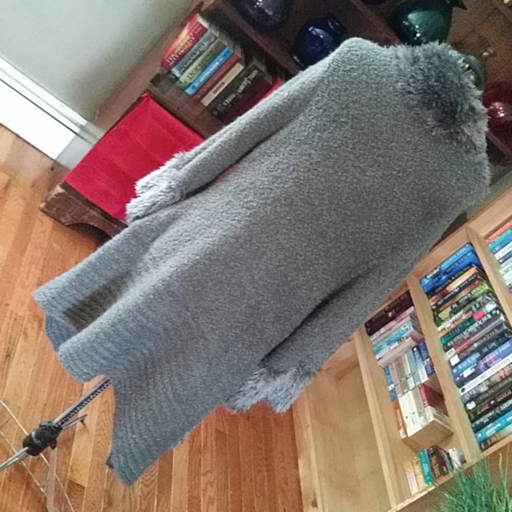Long Fuzzy Cardigan - Picture 2 of 6